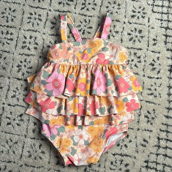 Cotton On Other - Floral swimsuit 6-12 months